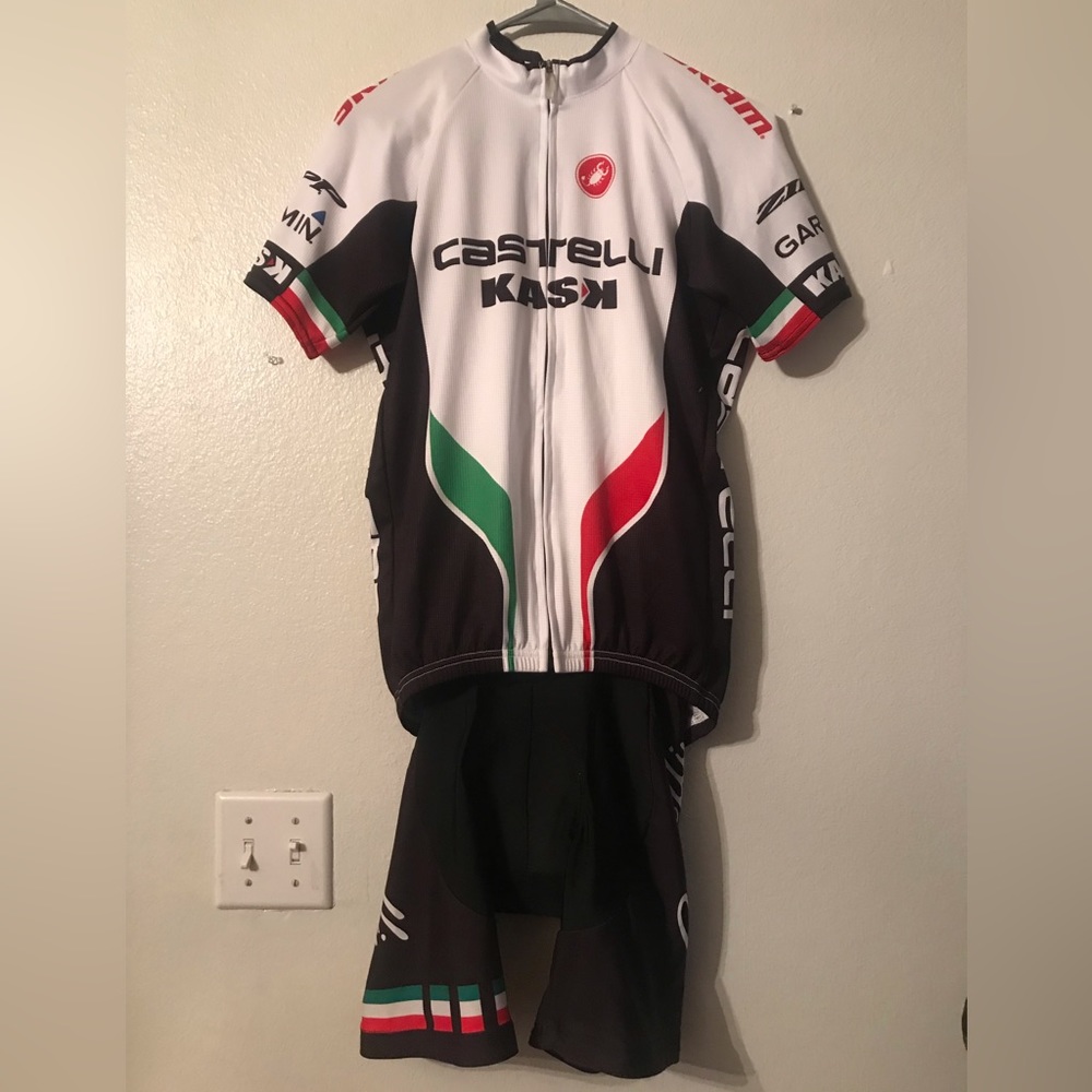Castelli Cycling Jersey & Bib Shorts Large Kit